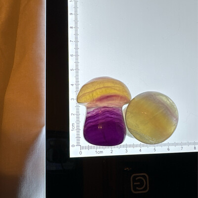 Flourite Mushroom Pair #17