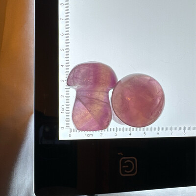 Flourite Mushroom Pair #19