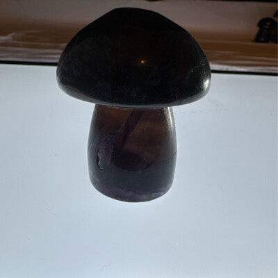 2in Flourite Mushroom Carving #1