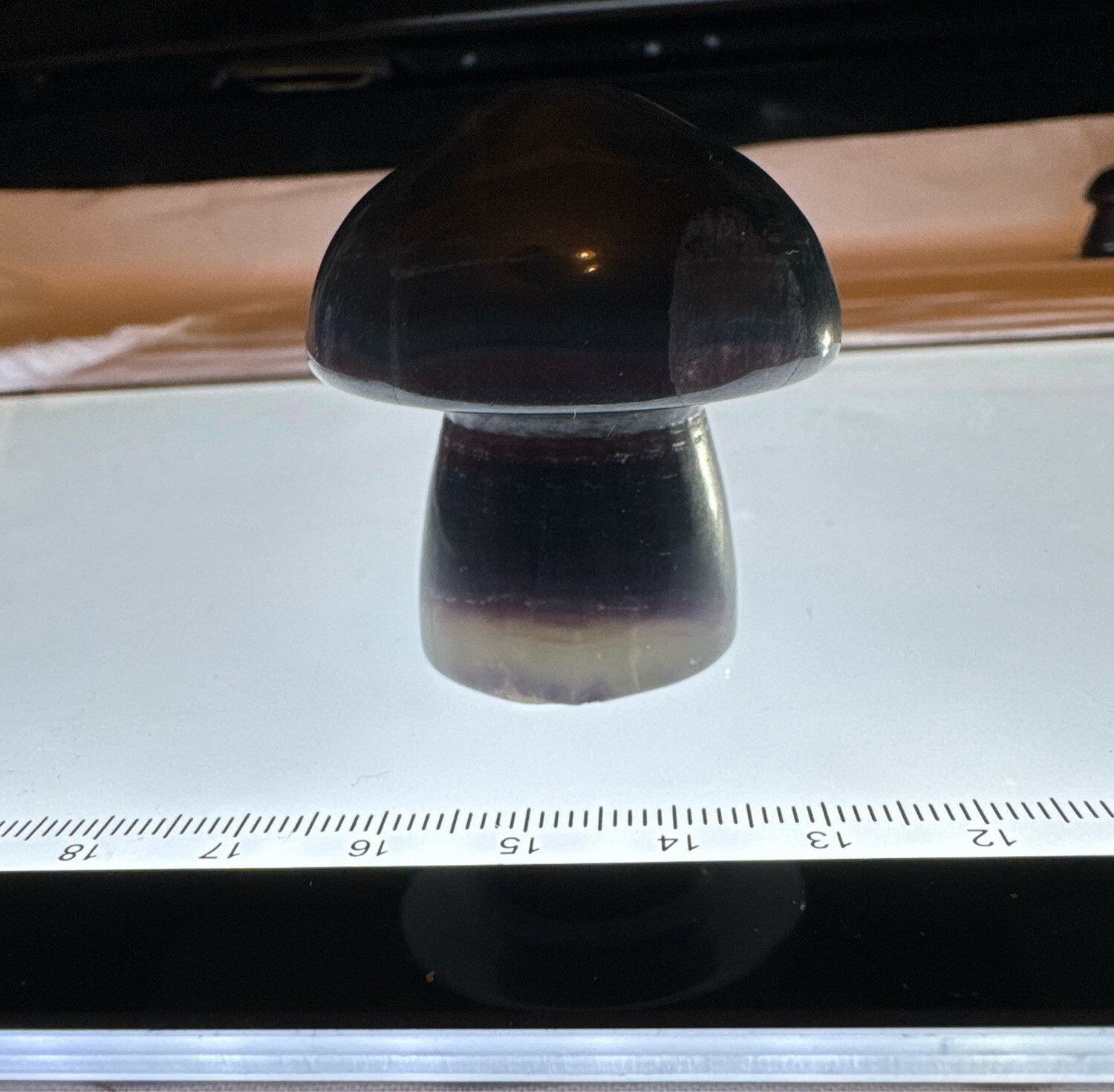 2in Flourite Mushroom Carving #2