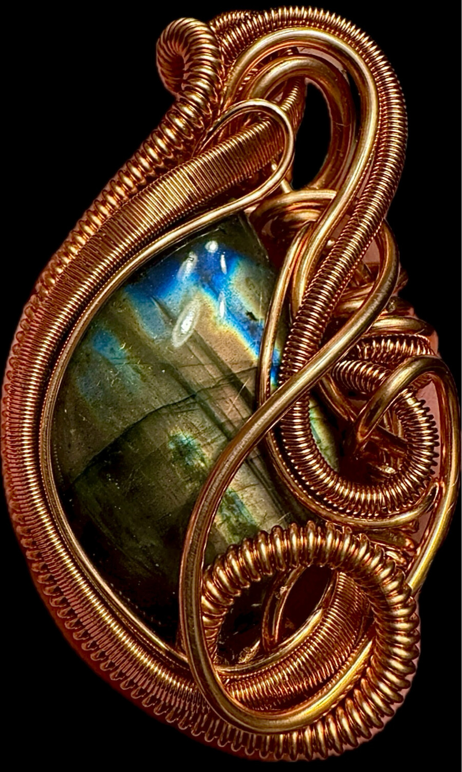 Chaotic Labradorite Pendant