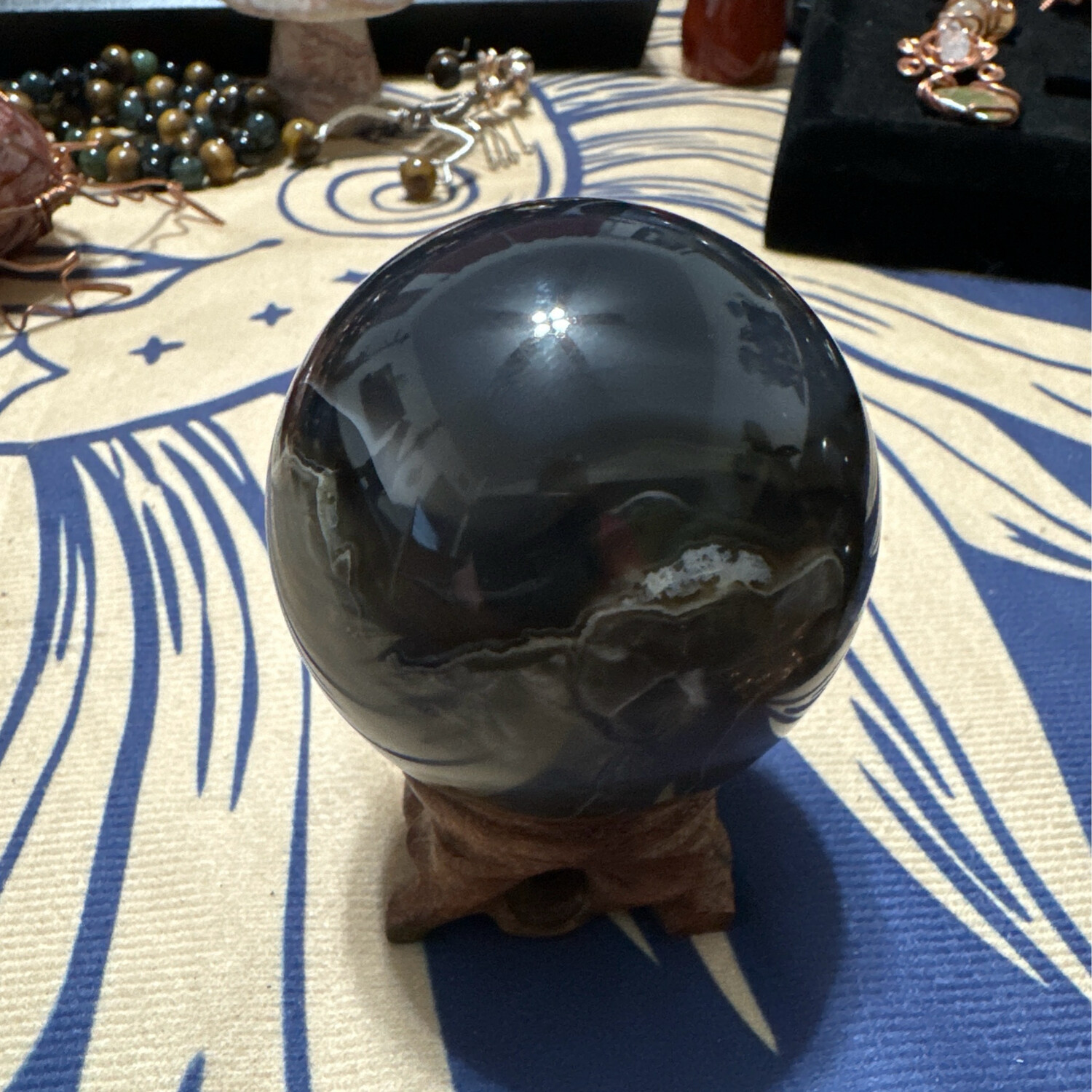 Volcano Agate Sphere
