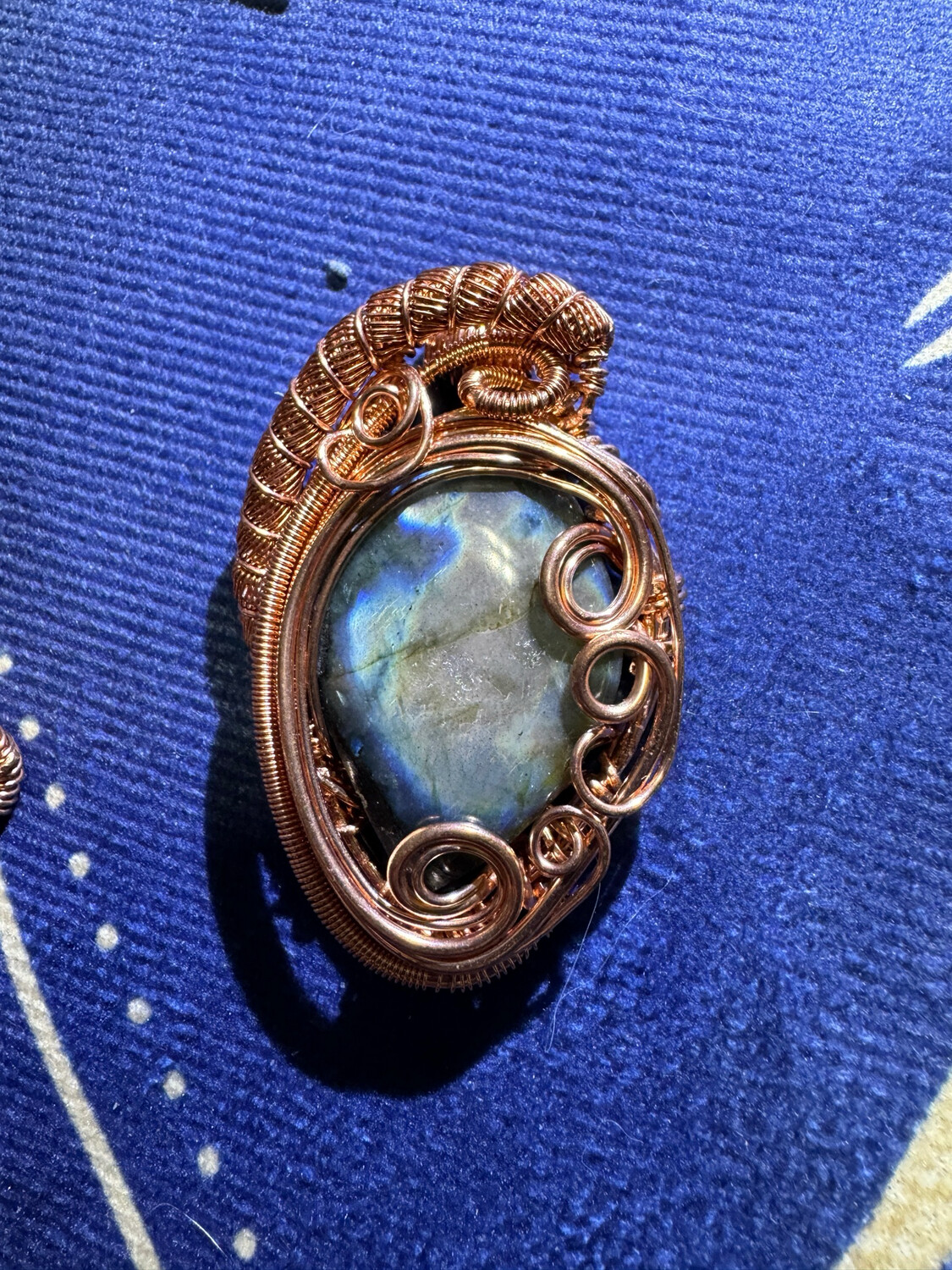 Labradorite Top Coil Pendant