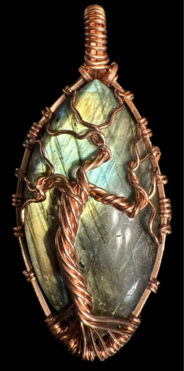 Labradorite Tree Of Life Pendant
