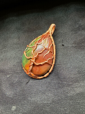Ocean Jasper Tree Of Life Pendant
