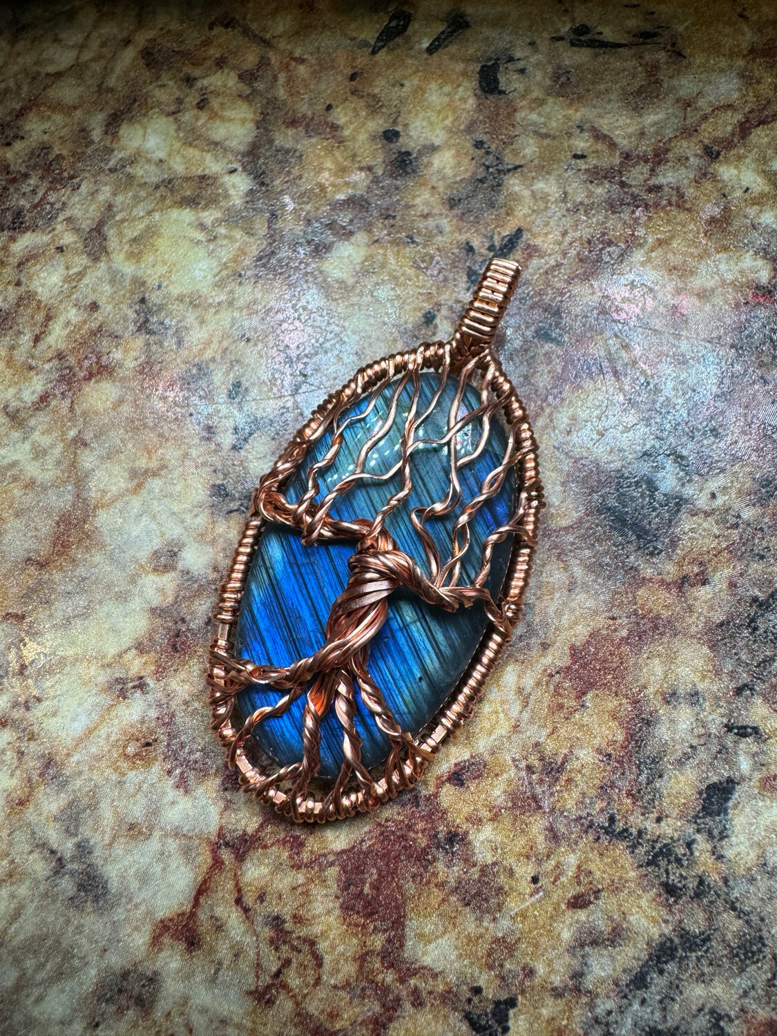 Labradorite Tree Of Life Pendant