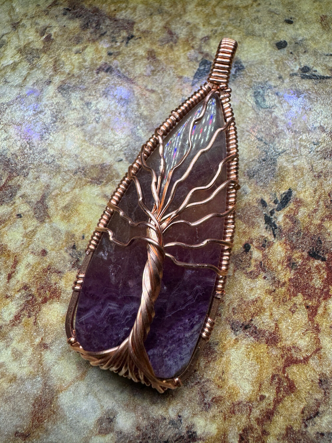 Fluorite Tree Of Life Pendant