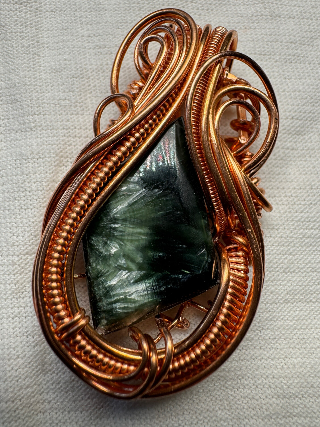 Seraphanite Copper Pendant