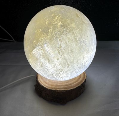 Citrine With Light Stand Large