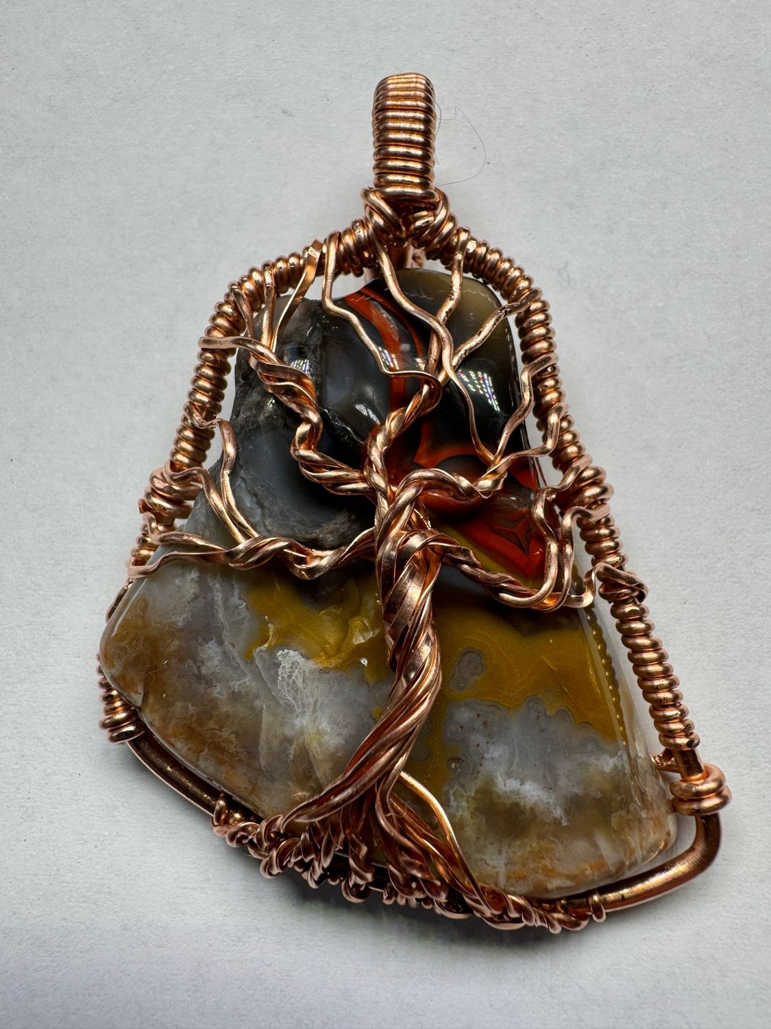 Kentucky Agate Tree Of Life Pendant
