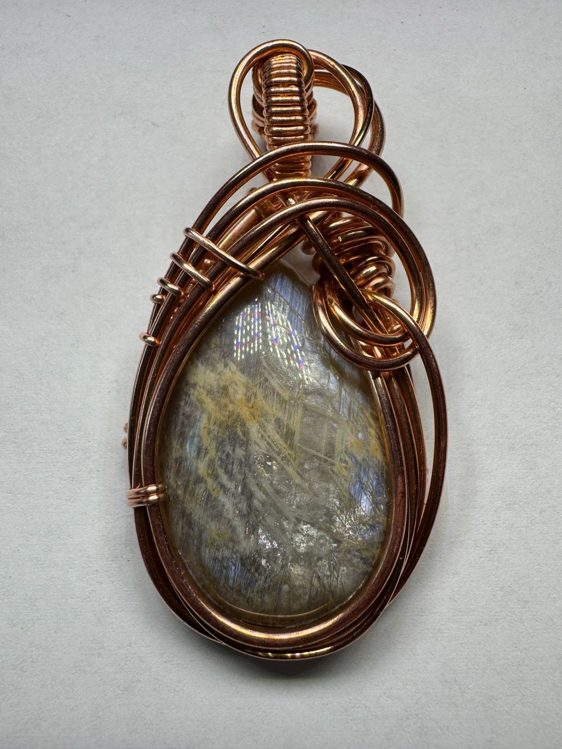 Peach Moonstone Pendant