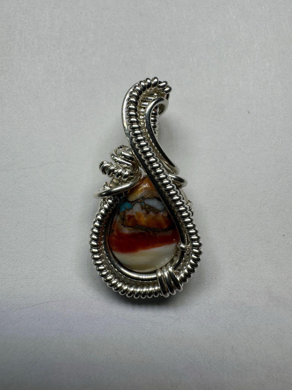 Oyster Copper Turquoise In Sterling Silver