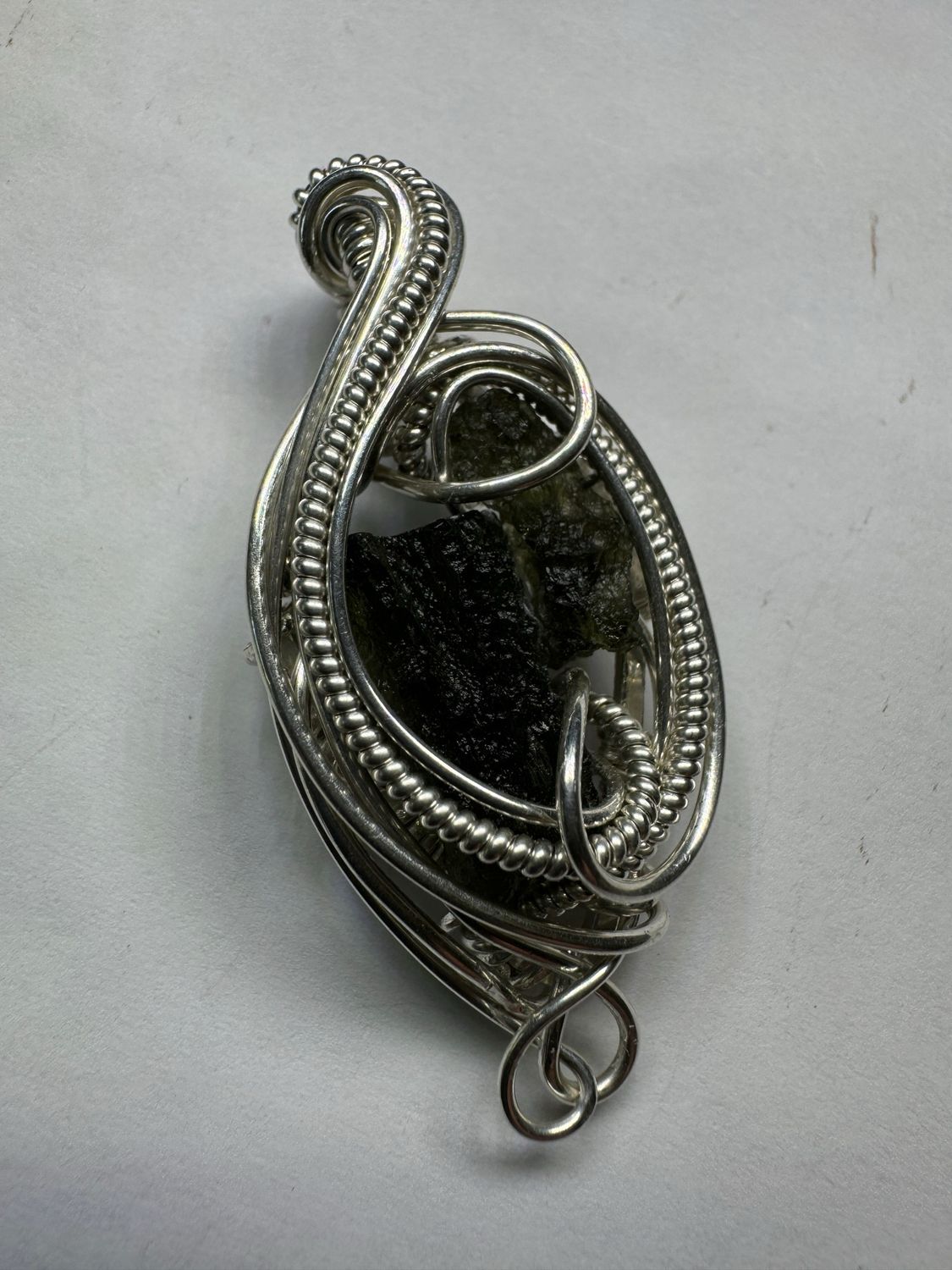 Moldavite In Sterling Silver