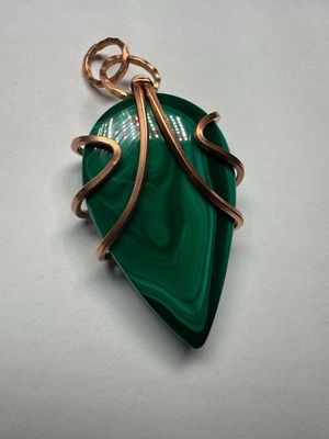 Large Malachite Pendulum Style Pendant