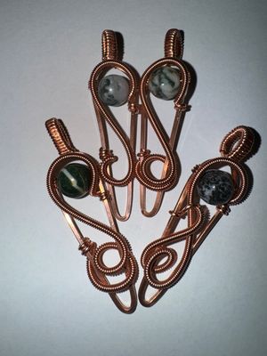 Moss Agate Fidget Pendant