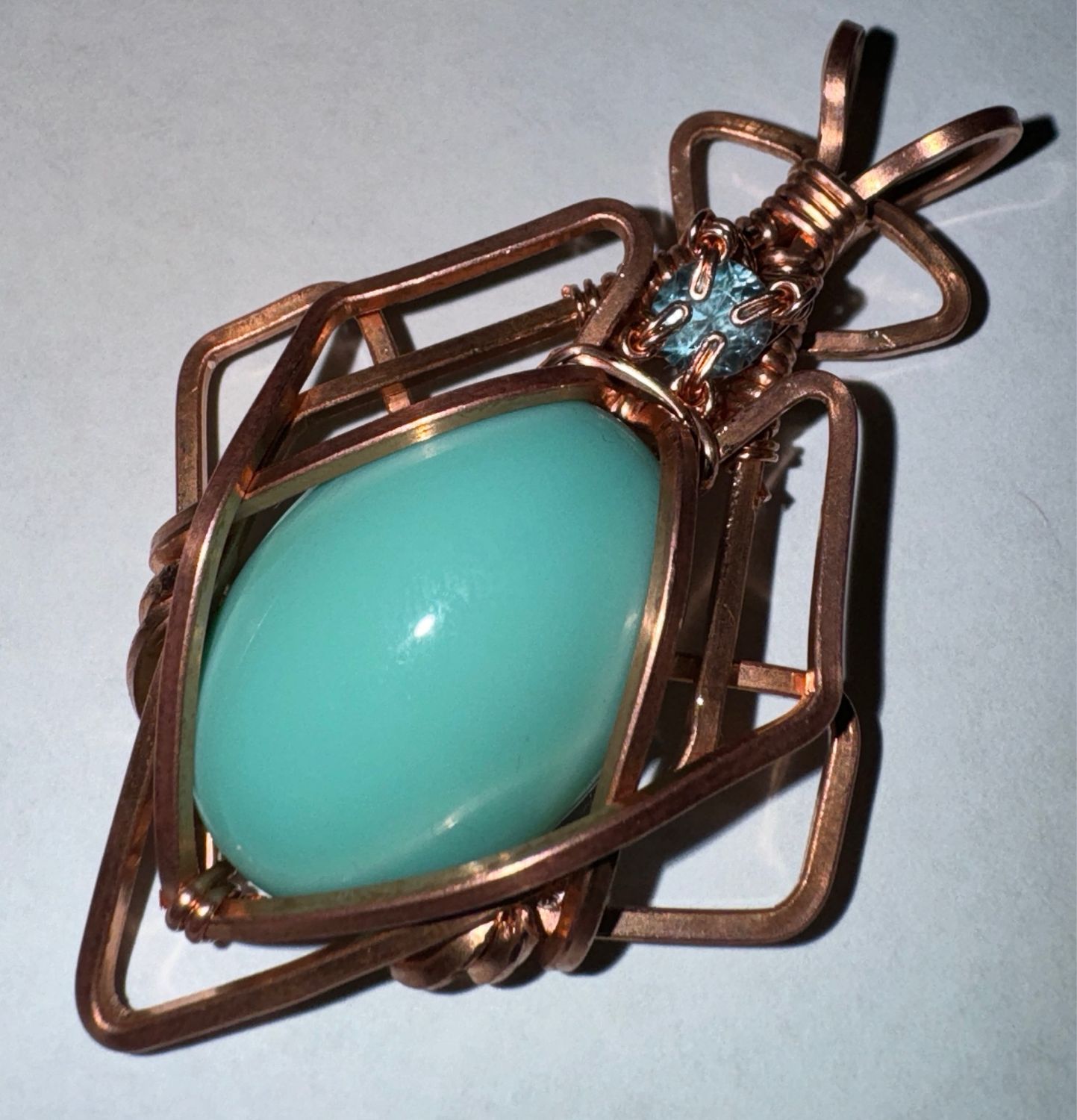 Sleeping Beauty Turquoise With Aquamarine