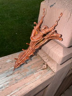 Abundance Dragon Tiger Eye And Citrine Large Pendant