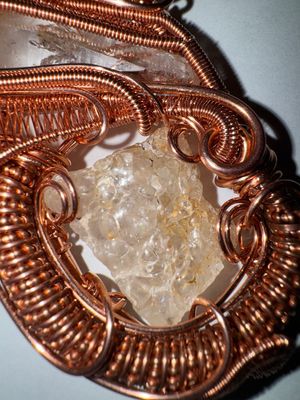 Glow Combo - Petro-Quartz With Gold Rutile Hematite And Hyalite