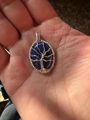 Lapis Lazuli Fine Silver Tree Of Life