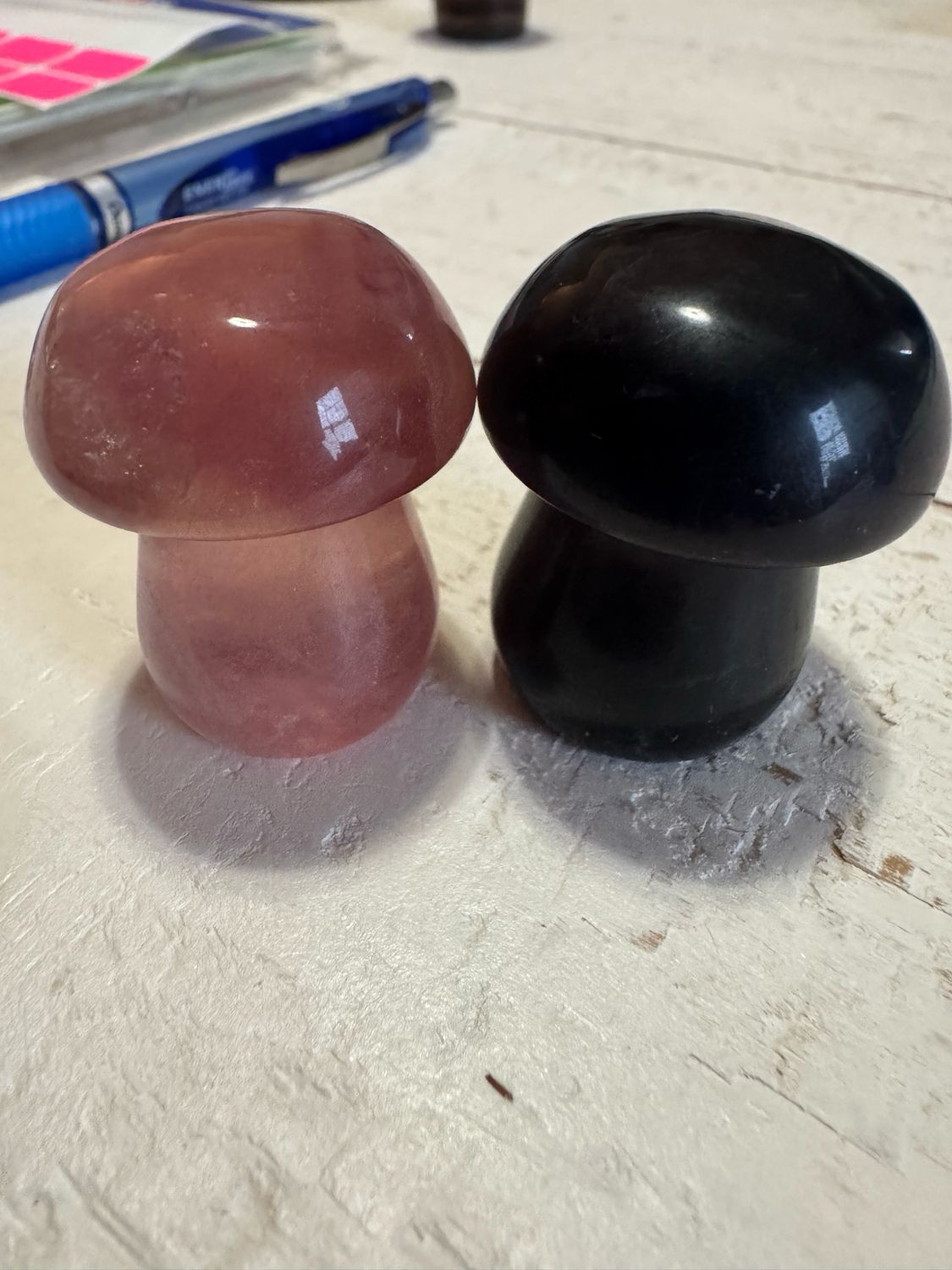 Flourite Mushroom Pair #14