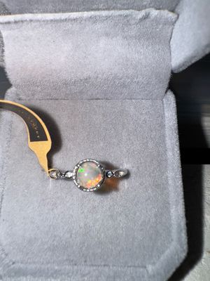 Opal Sterling Silver Adjustable Ring