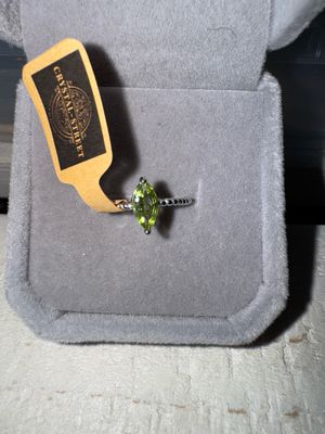Peridot Sterling Silver Adjustable Ring