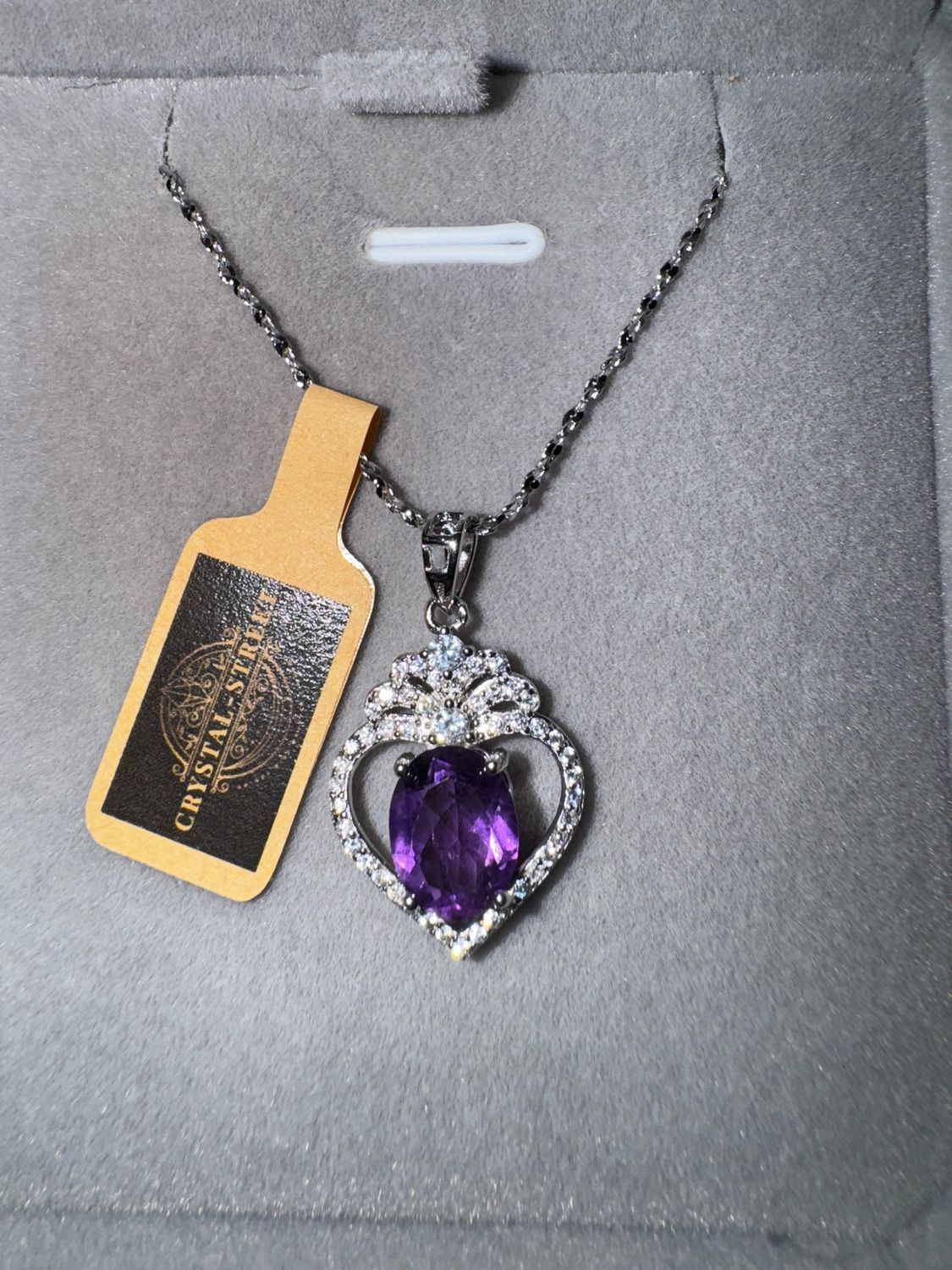 Amethyst Sterling Silver Necklace