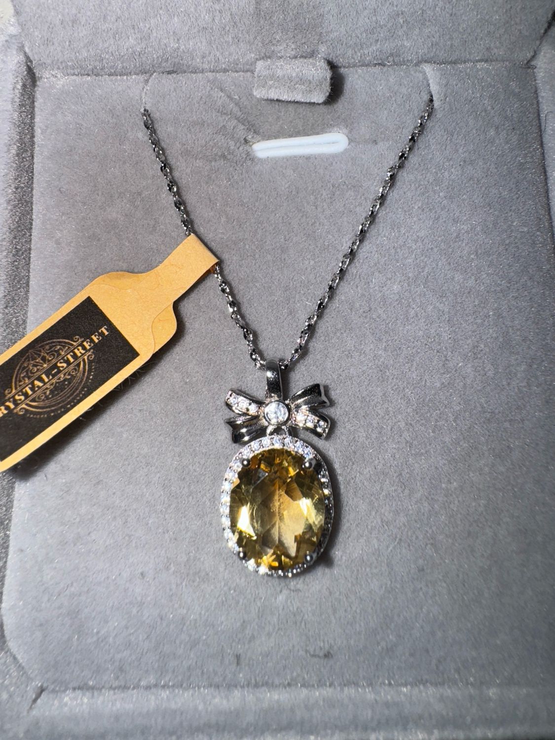 Citrine Sterling Silver Necklace