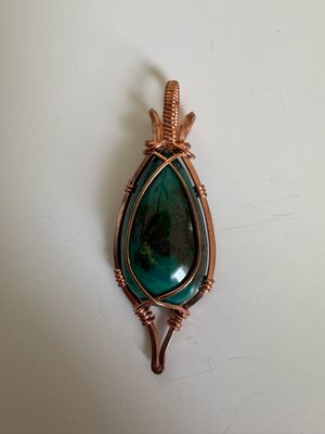 Chrysocolla Pendant In Copper