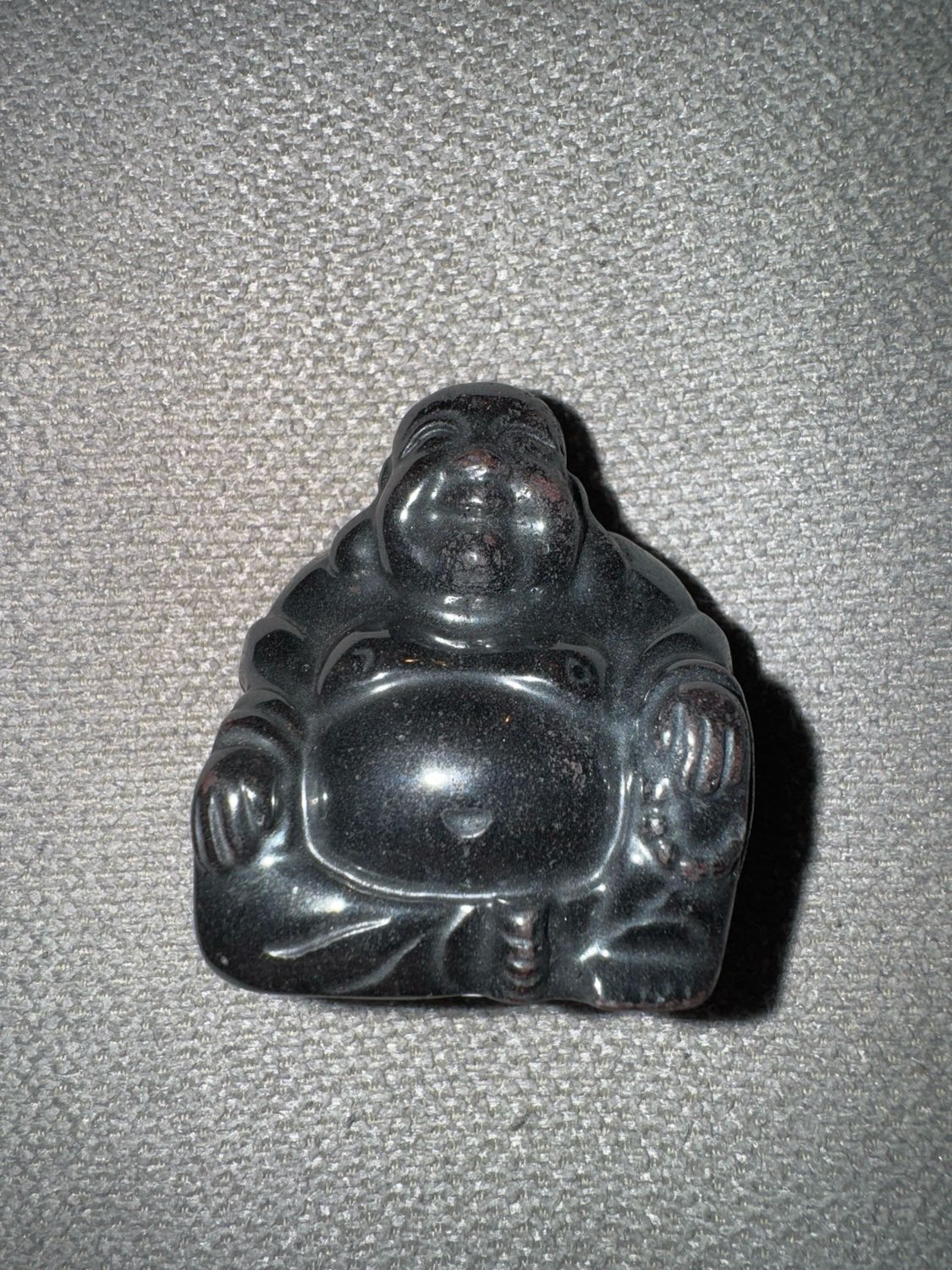 Hematite Buddha Carving