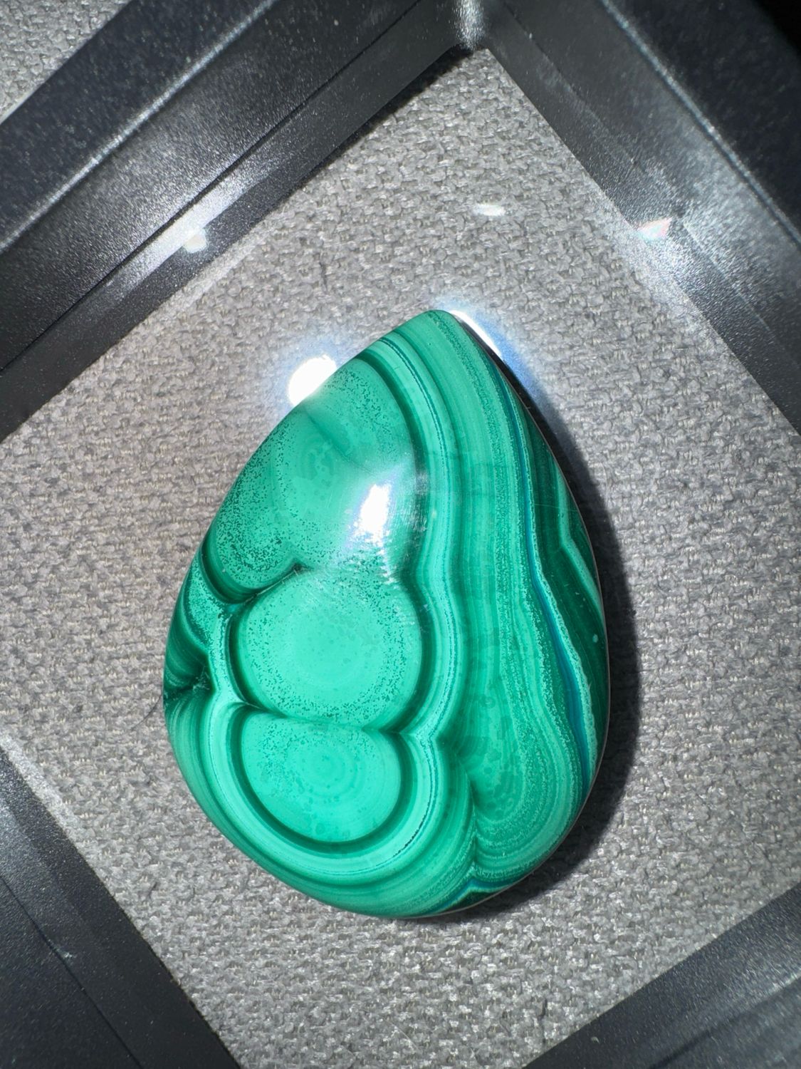 Malachite Teardrop Cabochon