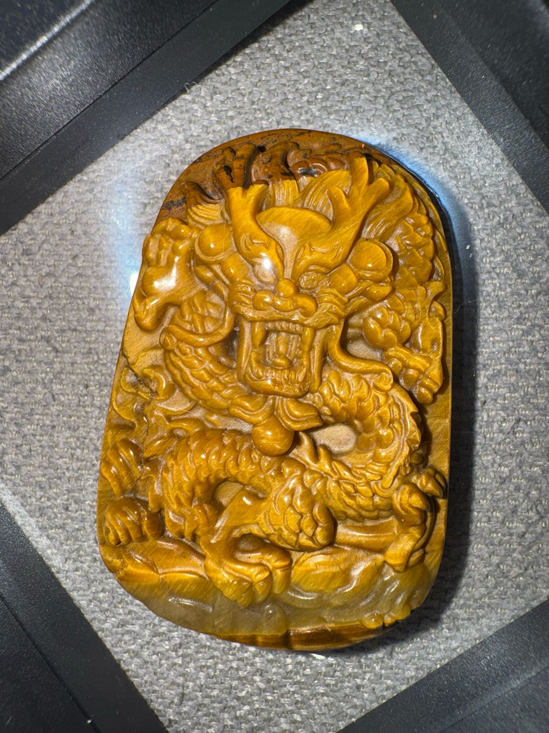 Tiger Eye Dragon Cabochon