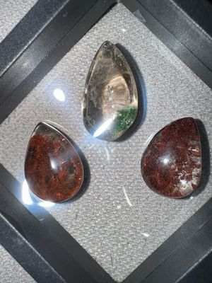 Garden Quartz Teardrop Cabochons