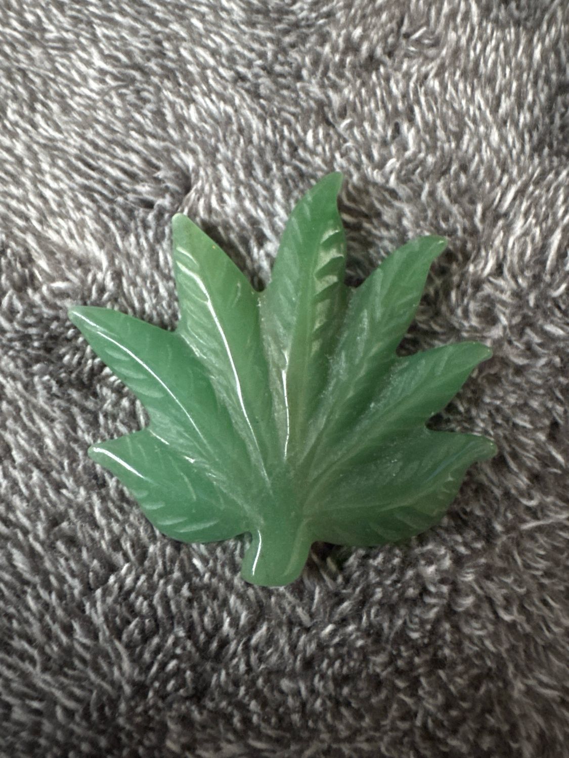 Green Adventurine Leaf