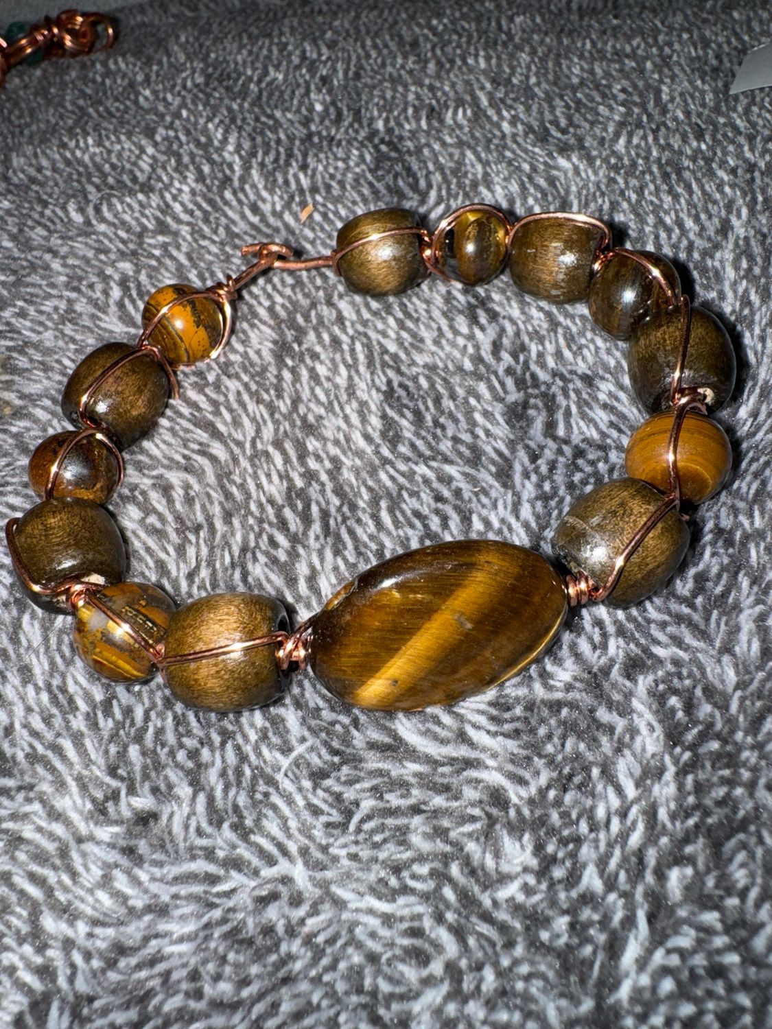 Tiger Eye Copper Bracelet