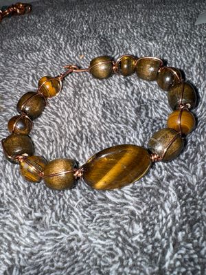 Tiger Eye Copper Bracelet