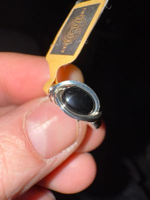 Sterling Silver Obsidian Ring
