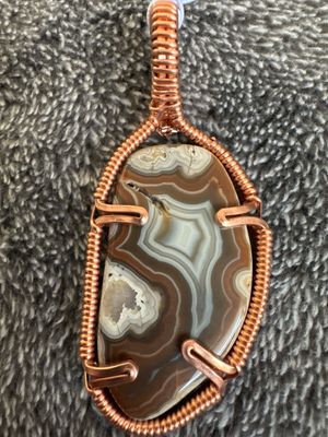 Kentucky Agate Copper Pendant 3