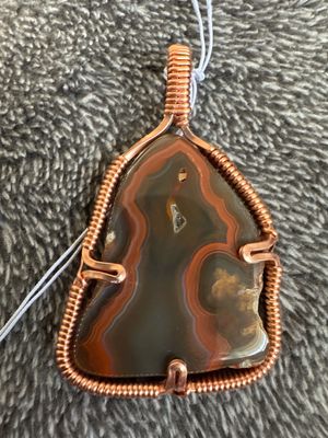 Kentucky Agate Copper Pendant 2