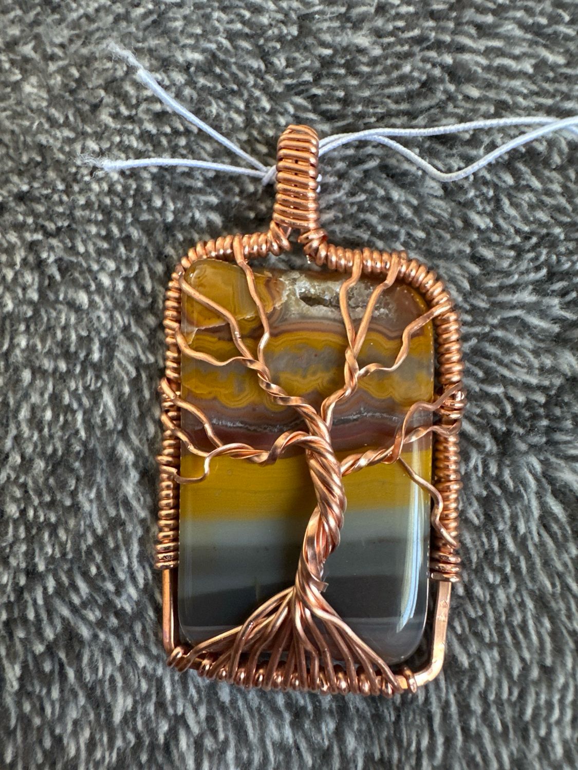 Kentucky Agate Tree Of Life Pendant
