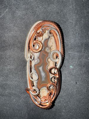 Kentucky Agate In Copper And Sterling Silver