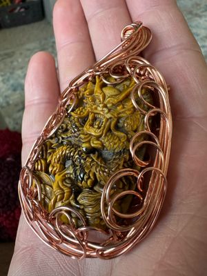 Tiger Eye Dragon Pendant (large)
