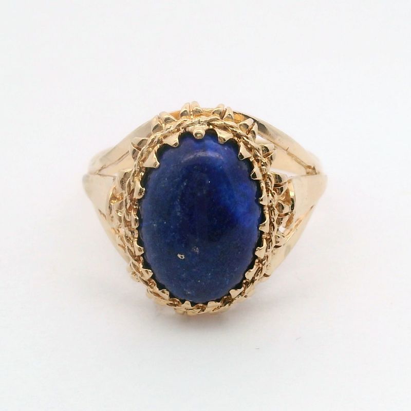 14KY Vintage Lapis Ring