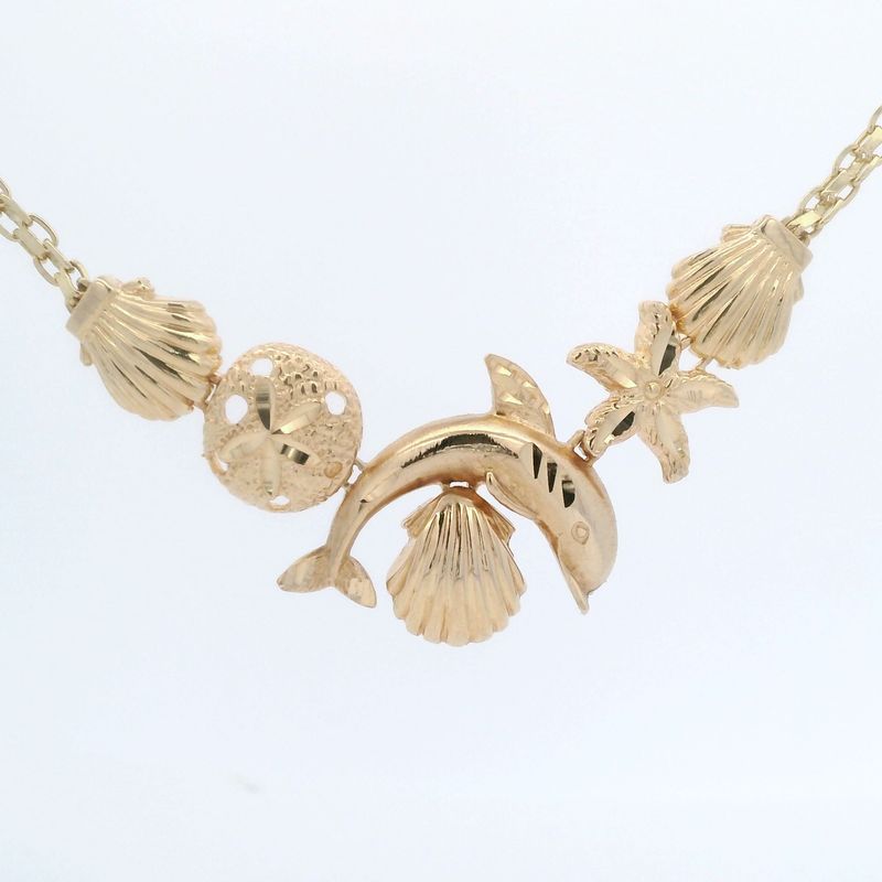 14KY Sea Life Charm Necklace