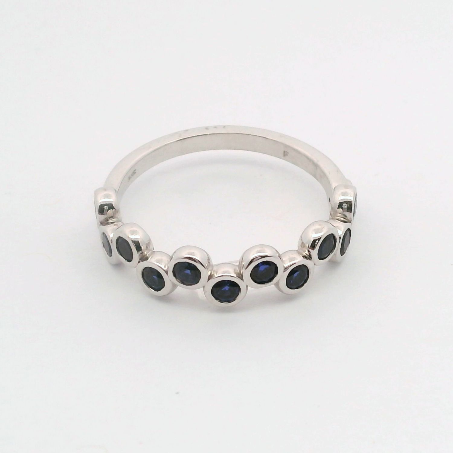 14KW Lab-Created Sapphire Ring