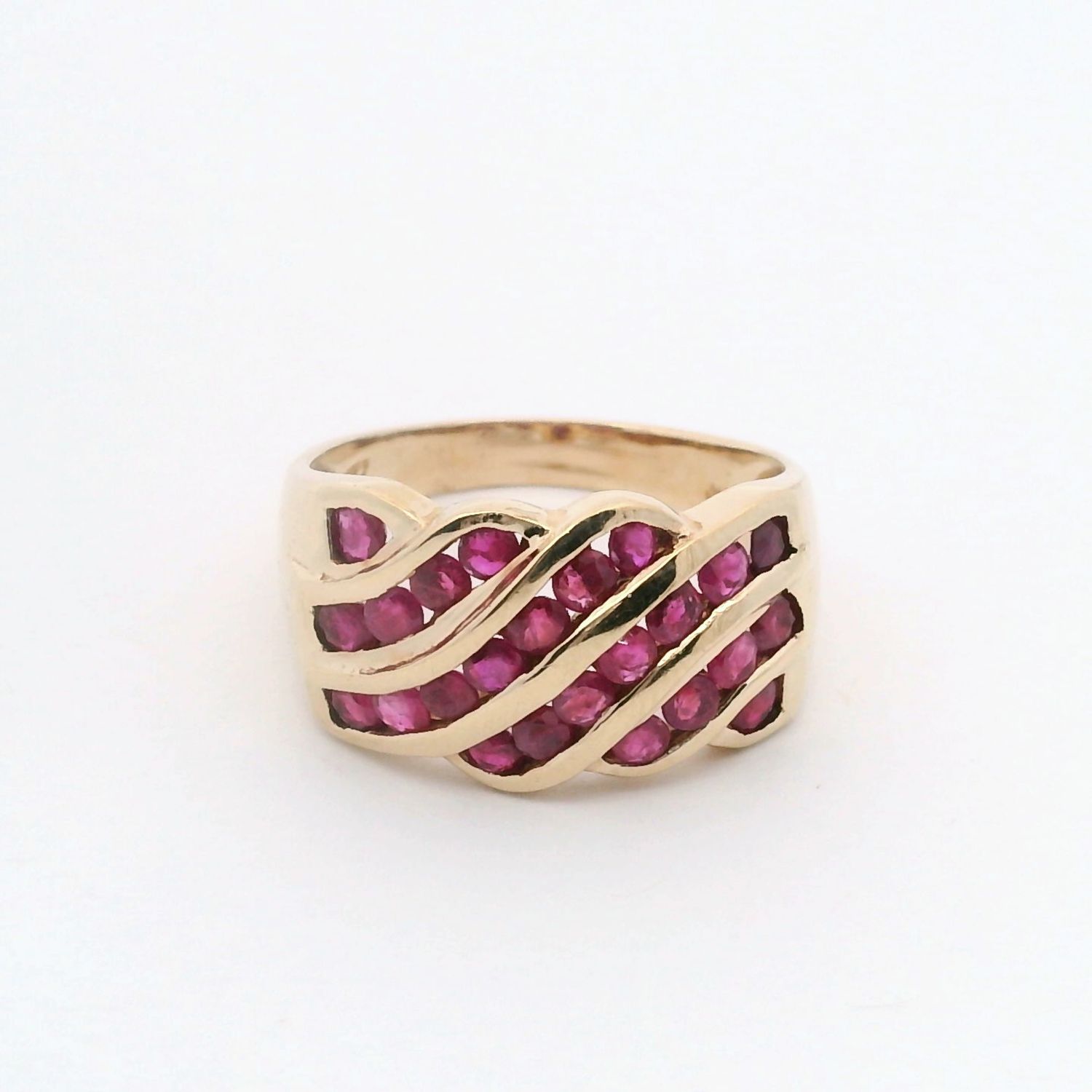 10KY Ruby Signet Ring