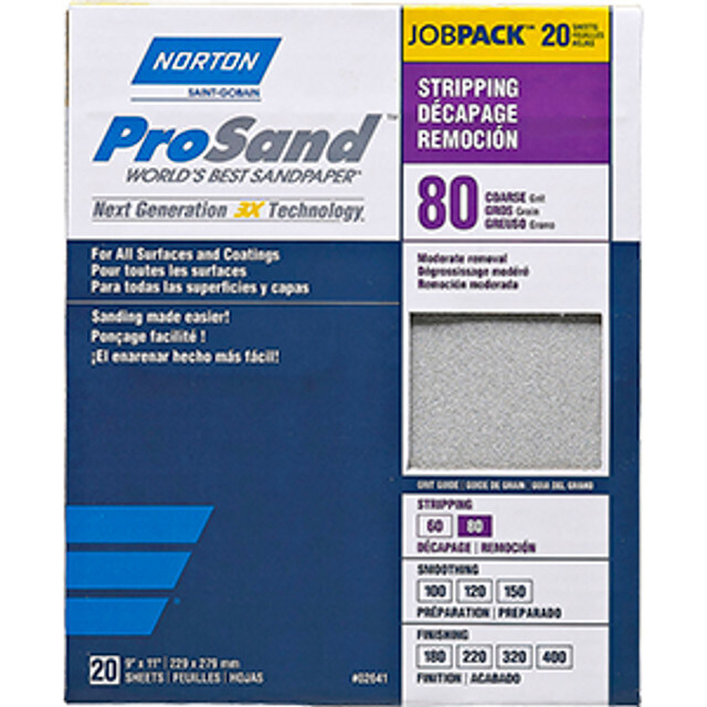 Norton 9"x11" ProSand 80 Grit