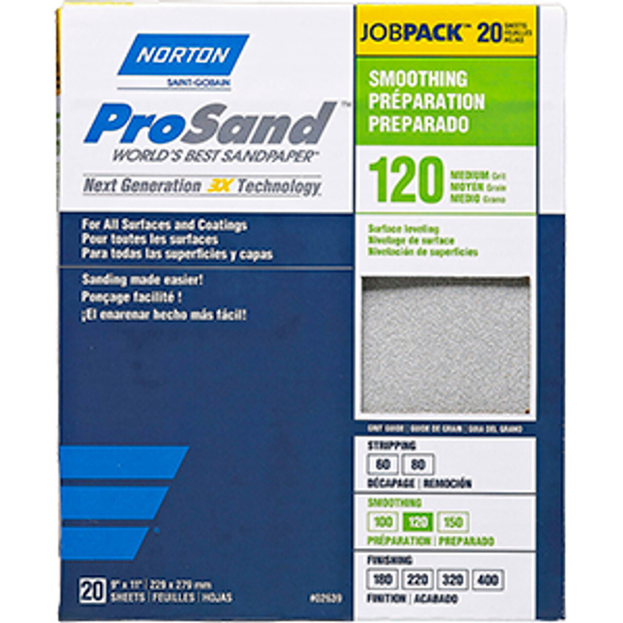 Norton 9"x11" ProSand 120 Grit