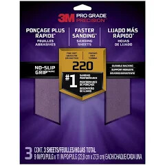 3M Pro Grade 220 Grit (3 pack)