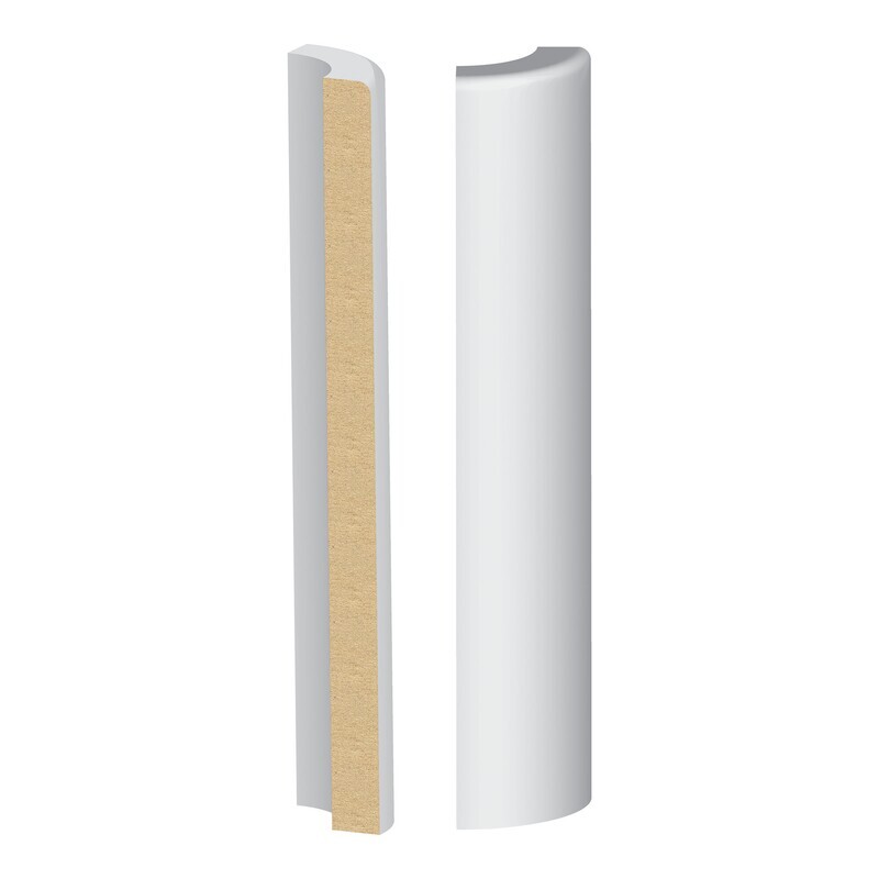 387MUL-7W - 1 Eased Edge Craftsman Base Round Corner (1⁄2"x7-1⁄4") MDF Ultralight
